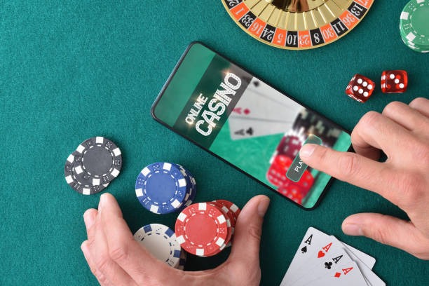 Three dice showing different outcomes